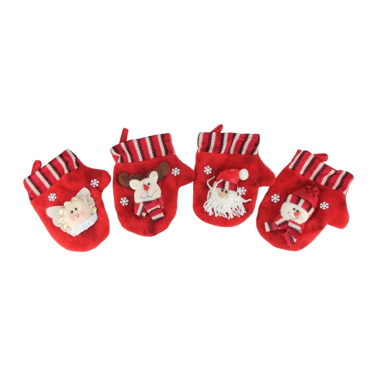 10-Piece Red Christmas Stocking and Gift Bag Set