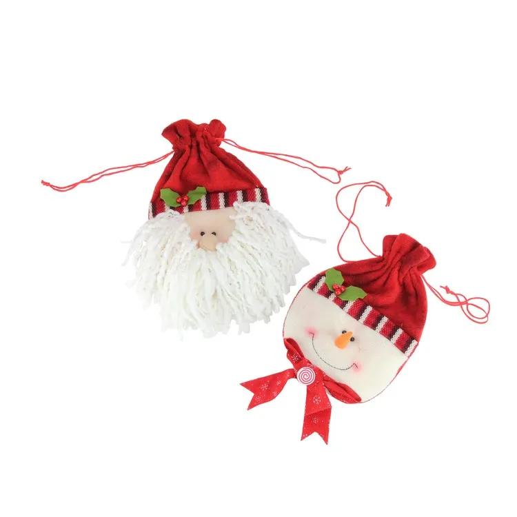 10-Piece Red Christmas Stocking and Gift Bag Set