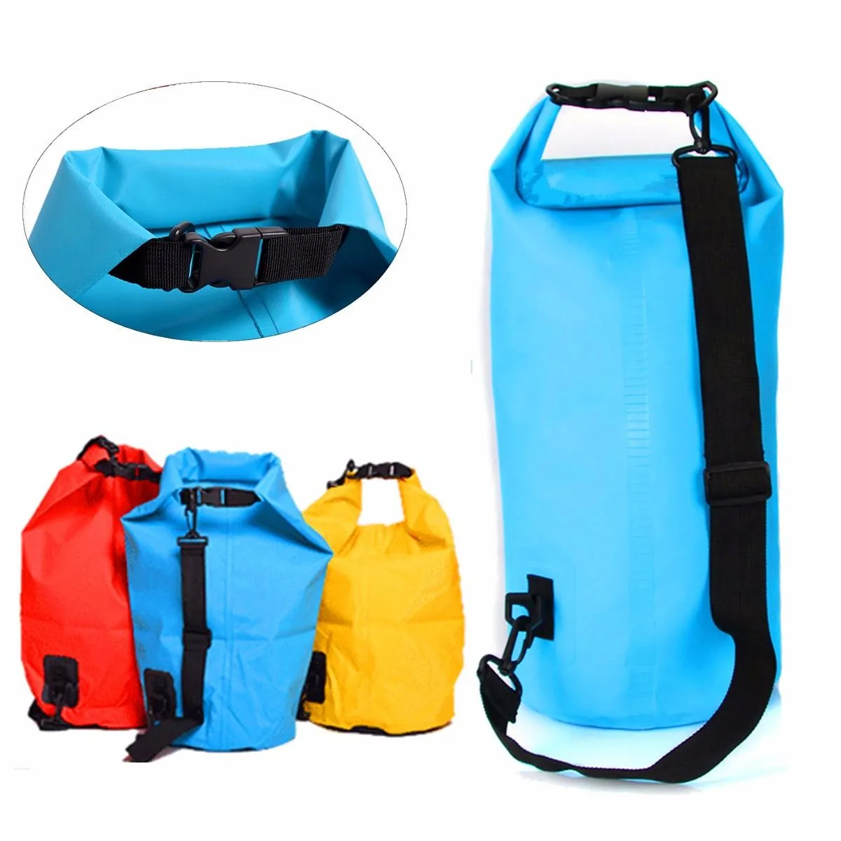 10L Waterproof Bag Storage Dry Pack Camping Hiking Swimming Rafting Kayak Float Pouch