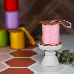 5 Meter Grosgrain Fabric Ribbon - Pink