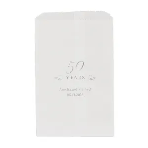 50 YEARS FLAT POCKET STYLE GOODIE BAG
