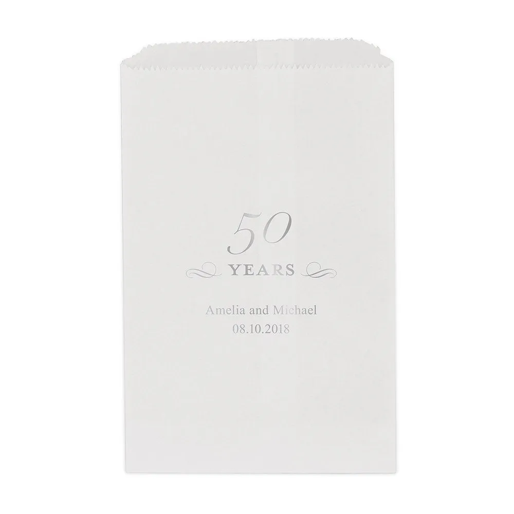 50 YEARS FLAT POCKET STYLE GOODIE BAG