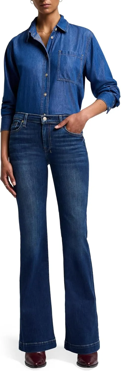 7 For All Mankind Women's Flare Wide Leg Jean