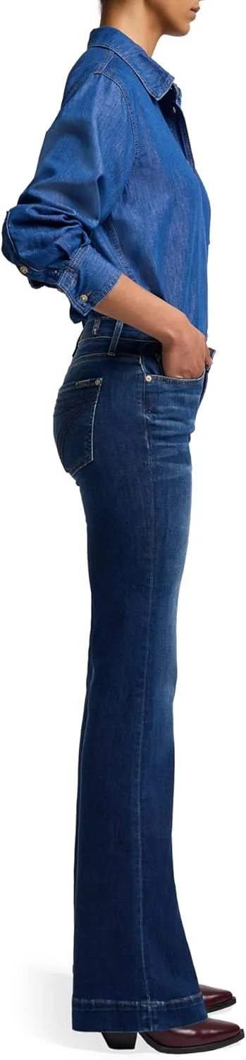 7 For All Mankind Women's Flare Wide Leg Jean