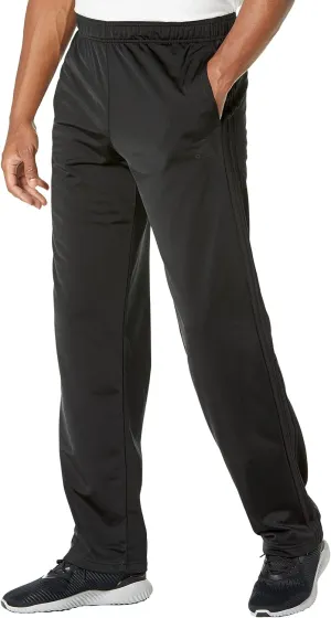 adidas Men's Essentials Warm-up Open Hem 3-stripes Tracksuit Bottoms, Black/Black, 4X-Large Tall