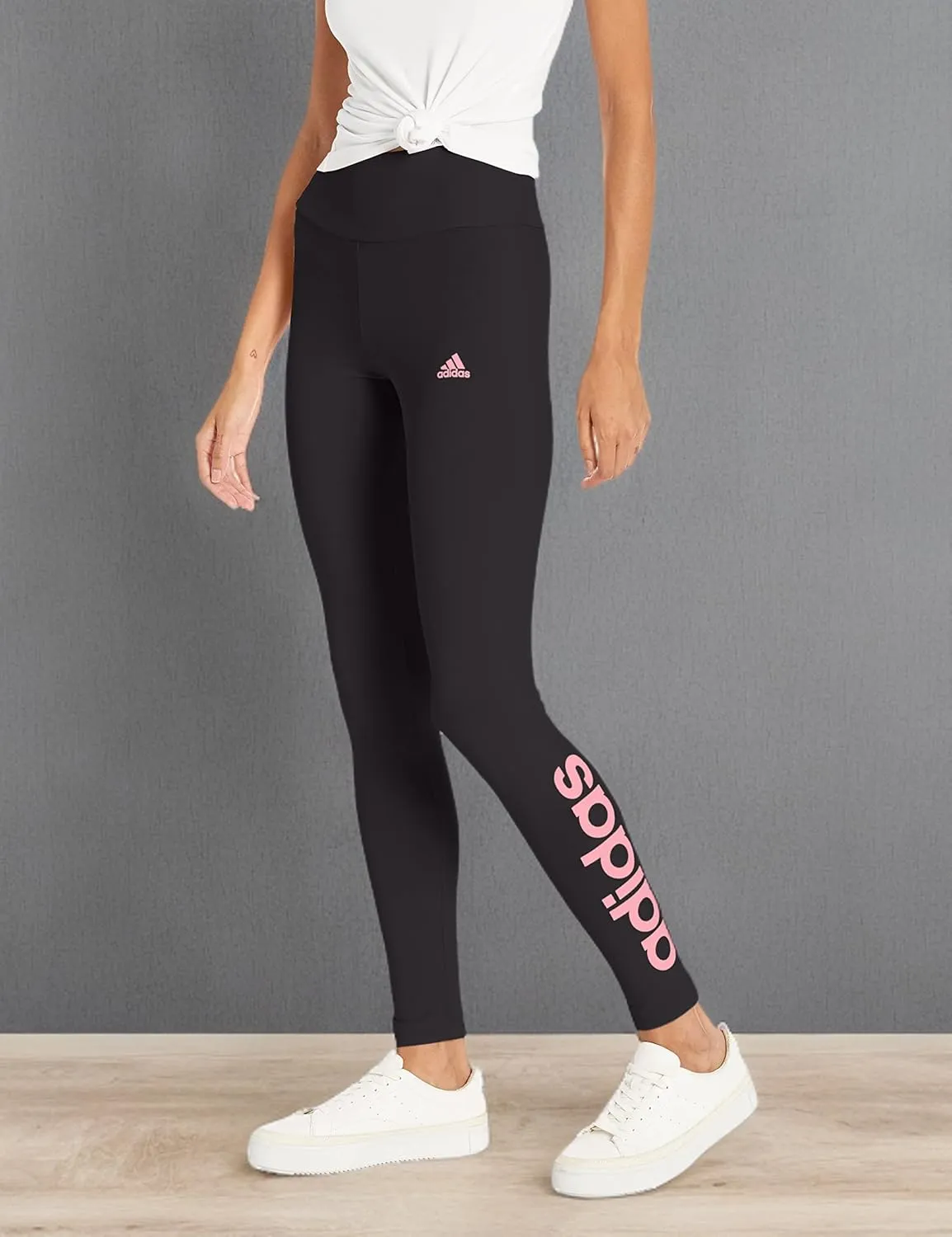 adidas Women's Loungewear Essentials High-Waisted Logo Leggings