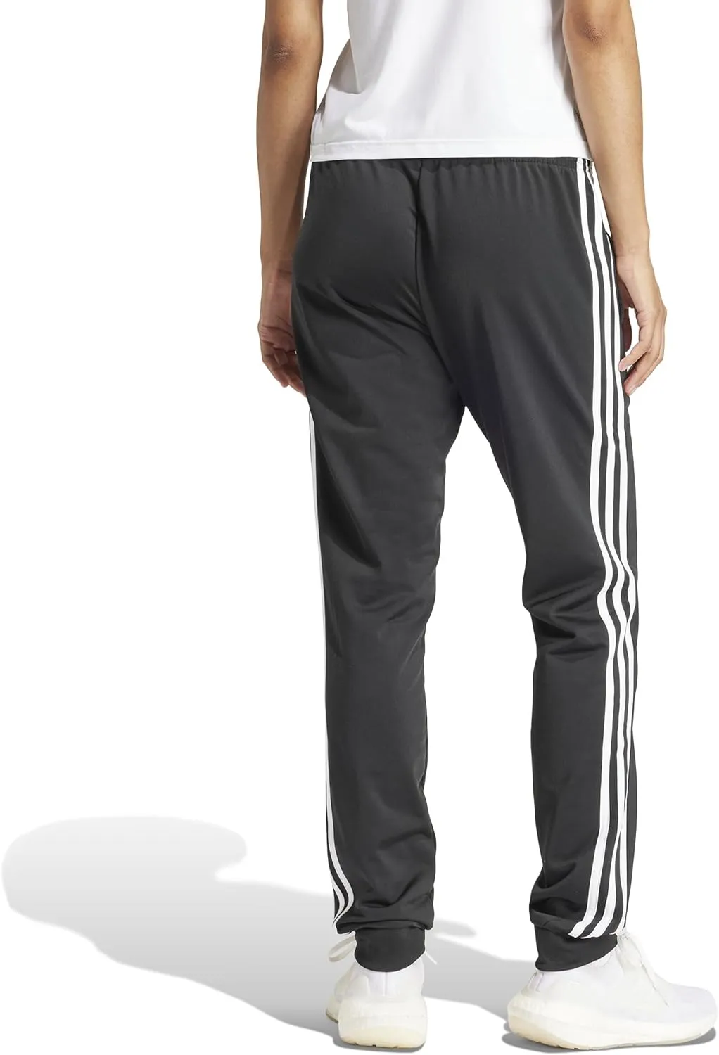 adidas Women's Plus Size Essentials Fleece Tapered Cuff Pants