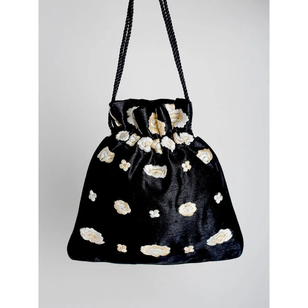 Adora By Ankita Black Gara Tropic Bag