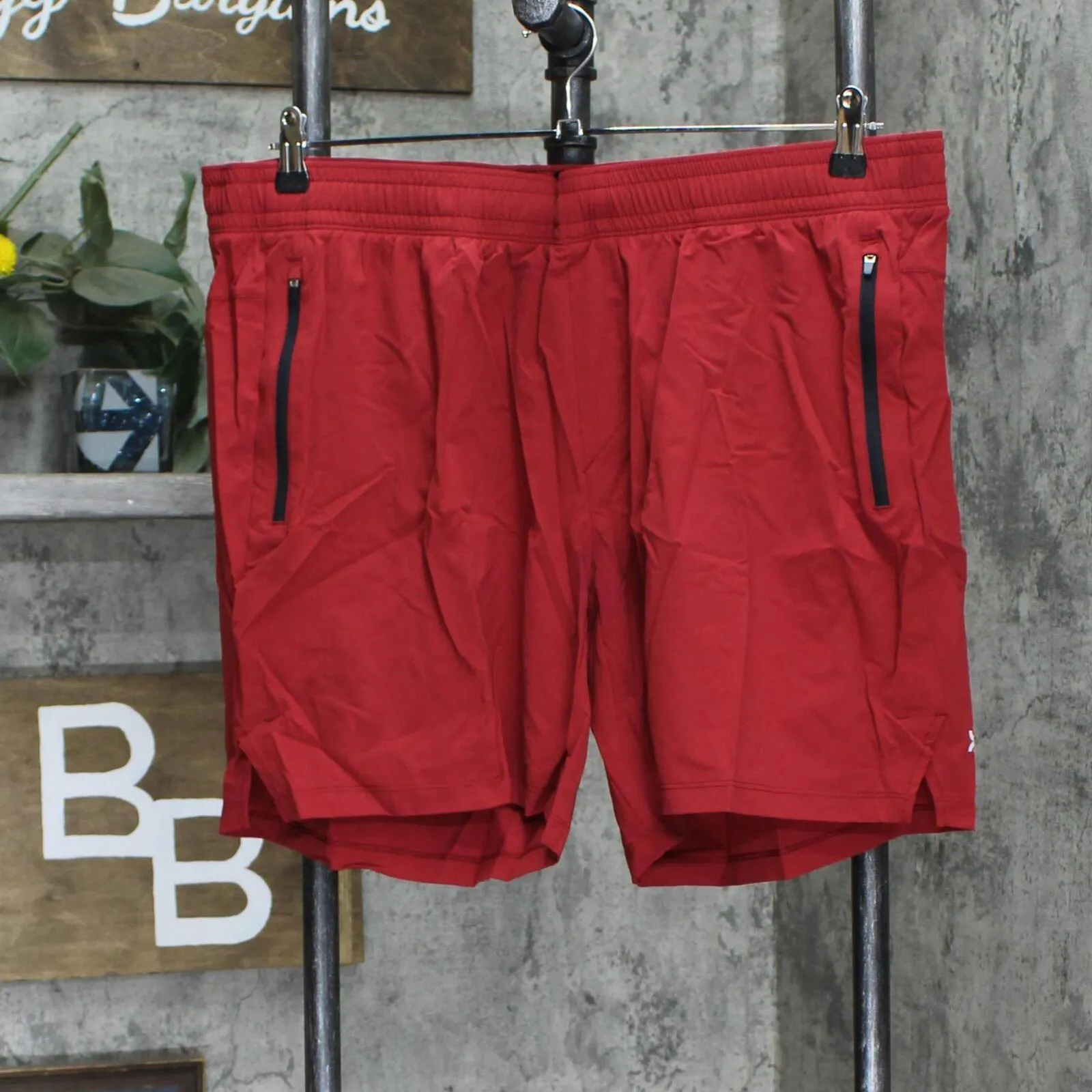 All In Motion Men's Stretch Woven Shorts 7" 87204158 Red XL