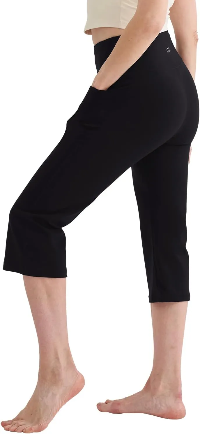 ALONG FIT Flare Leggings with Pocket Bootcut Yoga Pants for Women High Waist Flare Pants Workout Leggings for Yoga GMY Casual