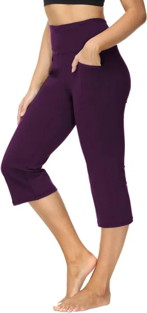 ALONG FIT Flare Leggings with Pocket Bootcut Yoga Pants for Women High Waist Flare Pants Workout Leggings for Yoga GMY Casual