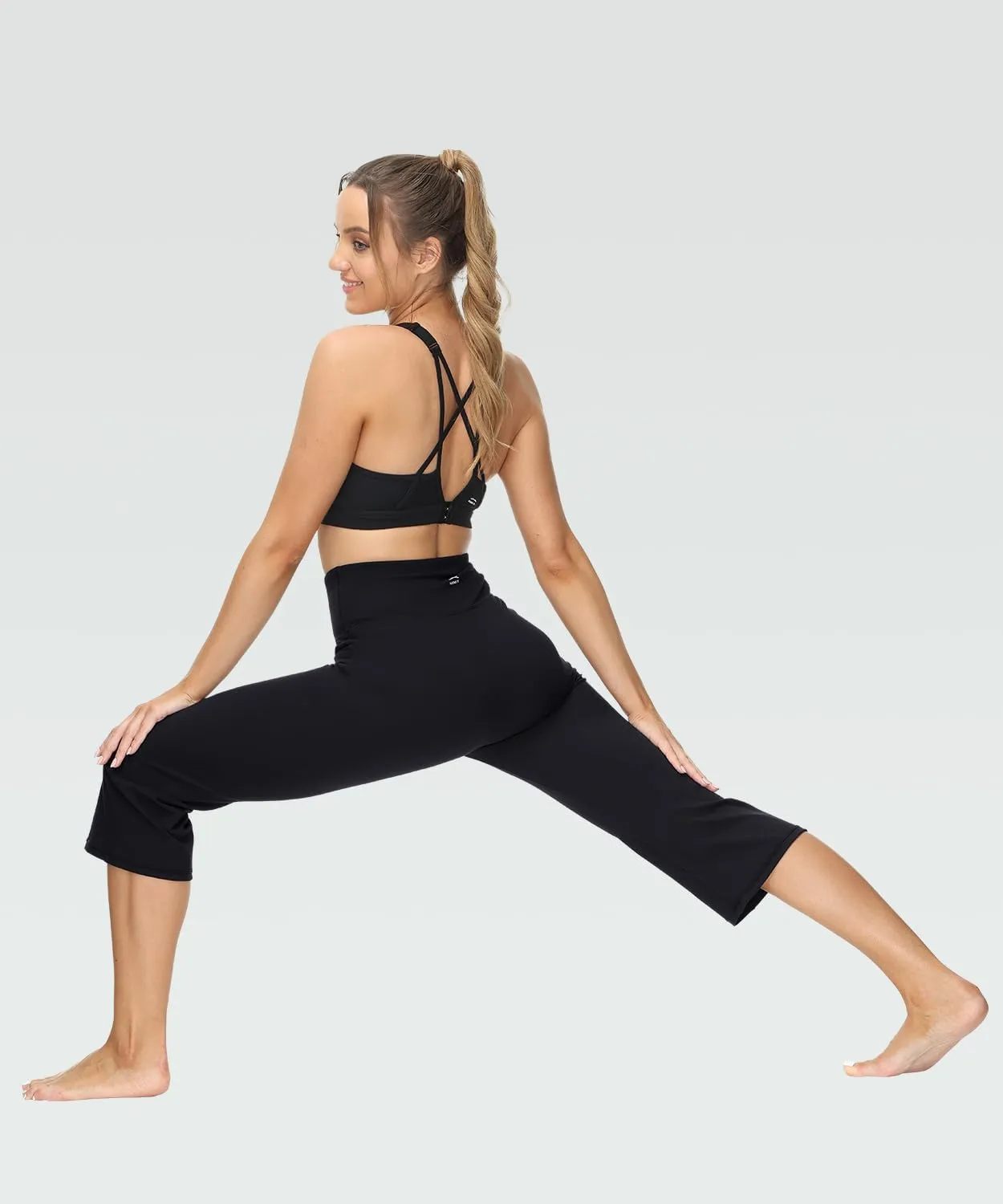 ALONG FIT Flare Leggings with Pocket Bootcut Yoga Pants for Women High Waist Flare Pants Workout Leggings for Yoga GMY Casual