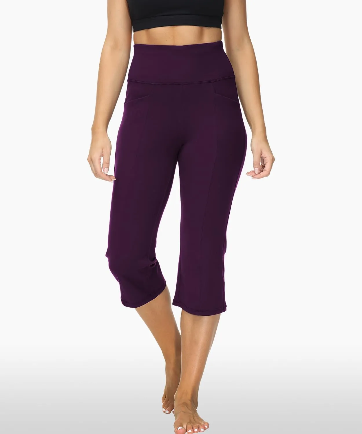ALONG FIT Flare Leggings with Pocket Bootcut Yoga Pants for Women High Waist Flare Pants Workout Leggings for Yoga GMY Casual