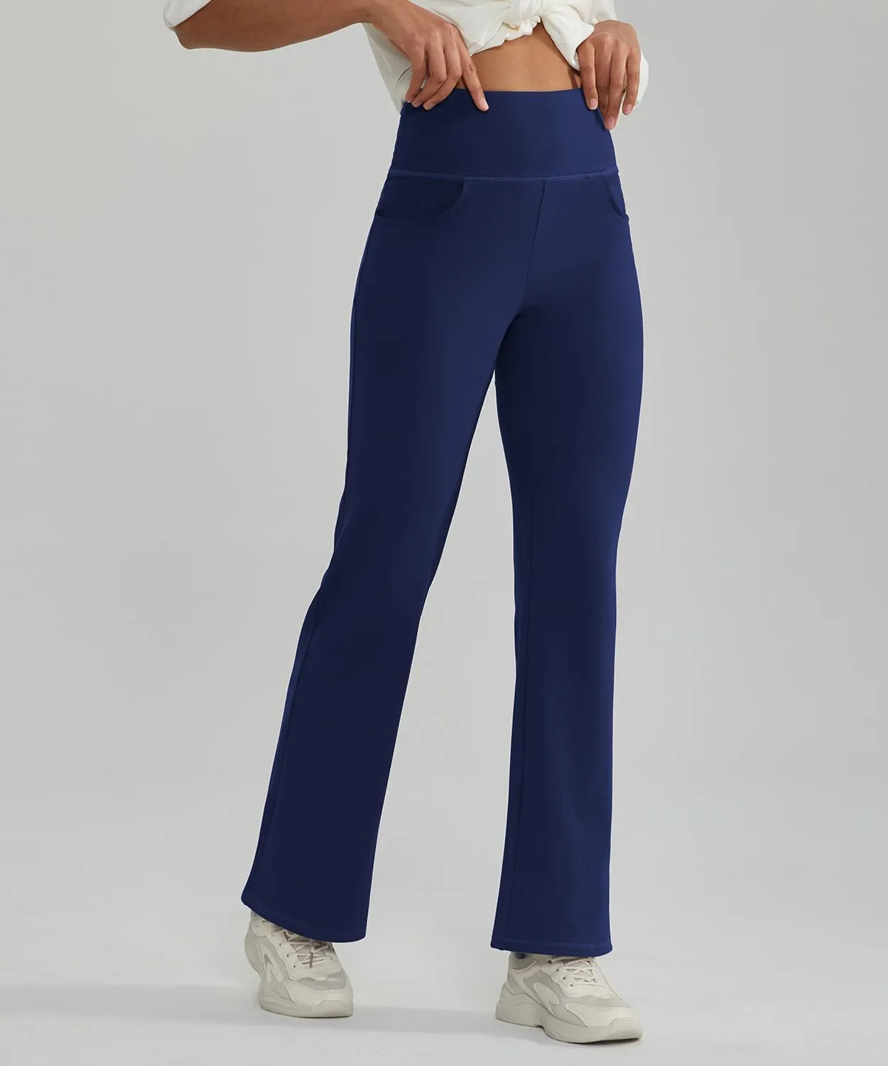 ALONG FIT Flare Leggings with Pocket Bootcut Yoga Pants for Women High Waist Flare Pants Workout Leggings for Yoga GMY Casual