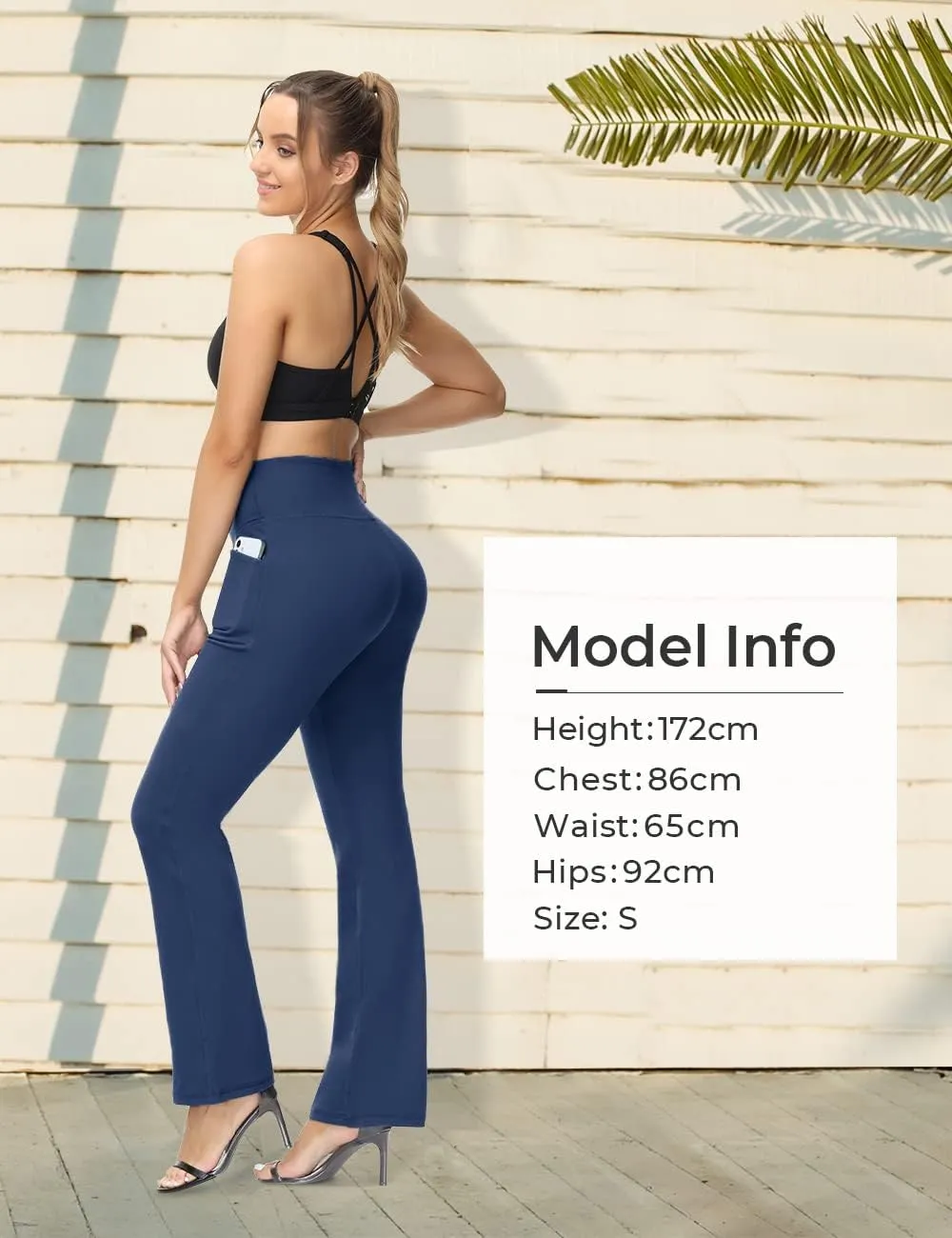 ALONG FIT Flare Leggings with Pocket Bootcut Yoga Pants for Women High Waist Flare Pants Workout Leggings for Yoga GMY Casual