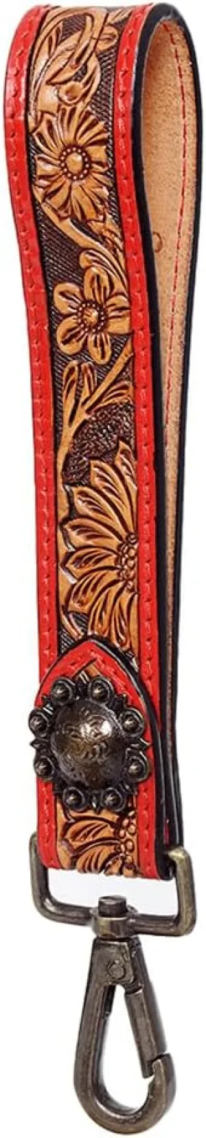 American Darling Hand Tooled Genuine Leather Handle Strap for Wristlet Bags | Phone Wrist Strap | Wristlet Keychain Strap for Wallet Purse Clutch Cellphone Key Chain Holder | Shoulder Bag Strap