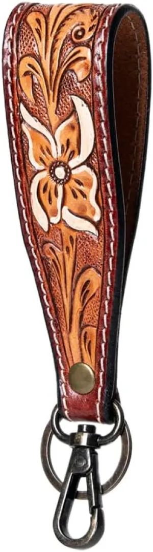 American Darling Hand Tooled Genuine Leather Handle Strap for Wristlet Bags | Phone Wrist Strap | Wristlet Keychain Strap for Wallet Purse Clutch Cellphone Key Chain Holder | Shoulder Bag Strap