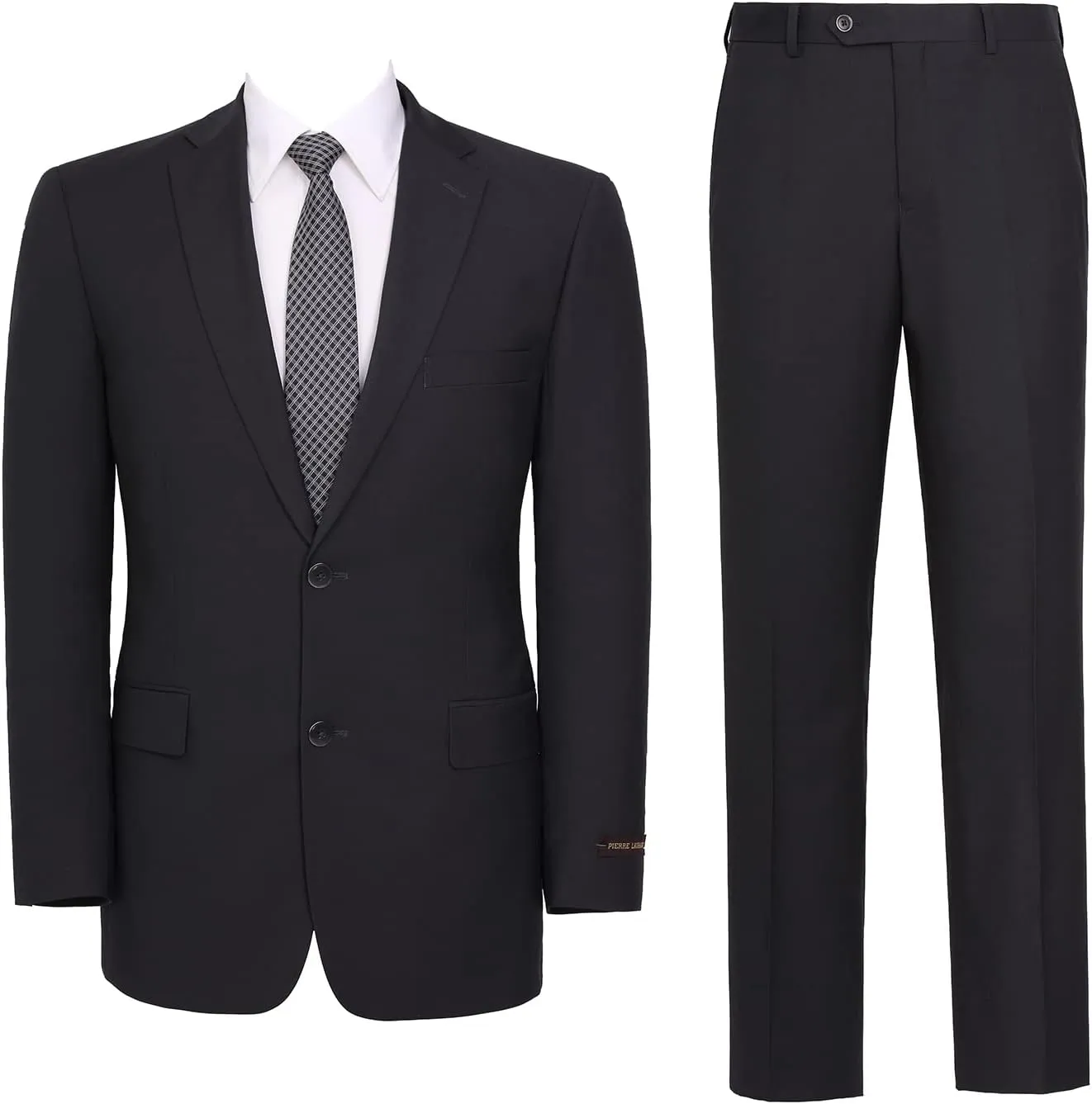 AMY ZHU Mens Suit 2 Piece Classic Fit Blazer Business Wedding Suit Set Prom Tuxedo Jacket Pants Set