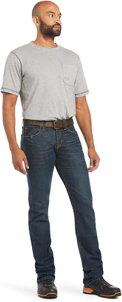 ARIAT Men's Rebar M7 Slim Durastretch Made Tough Straight Pant