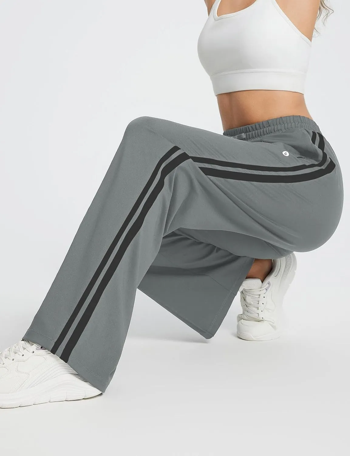 baleaf Women's Track Pants Athletic Jogging Sweatpants Zipper Pockets Warm-Up Sports Running Pants
