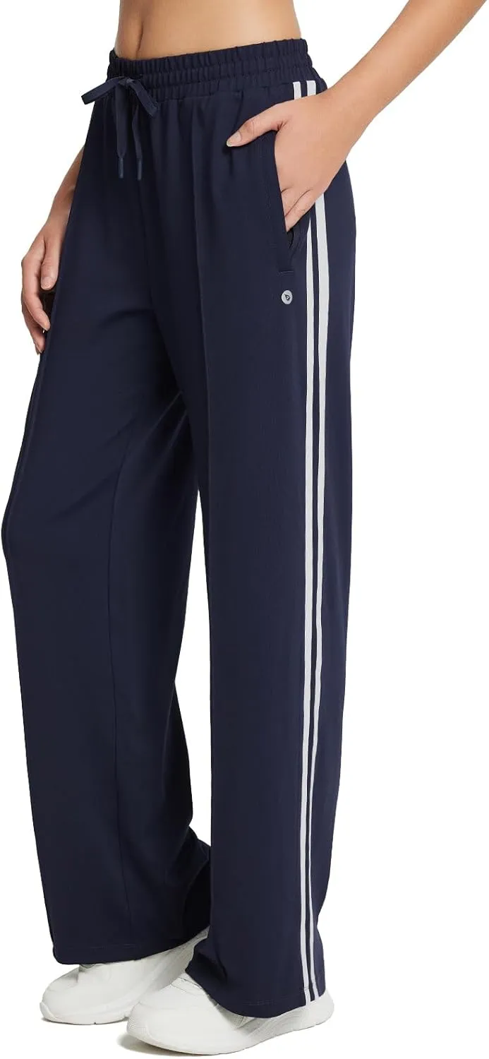 baleaf Women's Track Pants Athletic Jogging Sweatpants Zipper Pockets Warm-Up Sports Running Pants