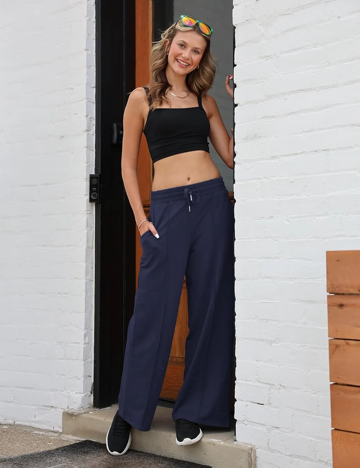 baleaf Women's Track Pants Athletic Jogging Sweatpants Zipper Pockets Warm-Up Sports Running Pants