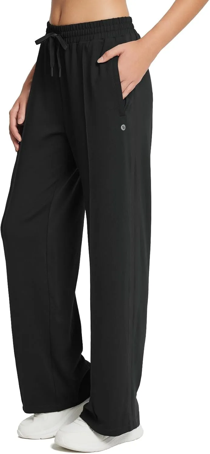 baleaf Women's Track Pants Athletic Jogging Sweatpants Zipper Pockets Warm-Up Sports Running Pants