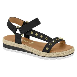Black Studded Sandals