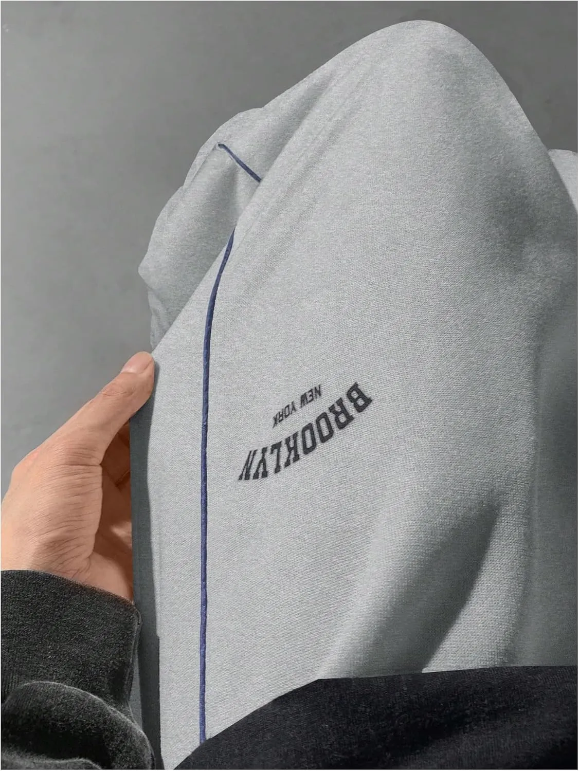 Boy's Letter Graphic Wide Leg Sweatpants Drawstring High Waist Baggy Pants Track Pants Joggers