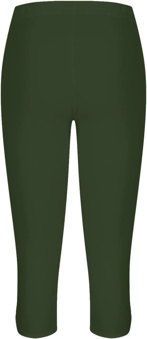 Capri Leggings for Women High Waisted Leggings Casual Knee Length Capri Pants Dressy Trendy Comfy Cut Out Yoga Ladies Trouser
