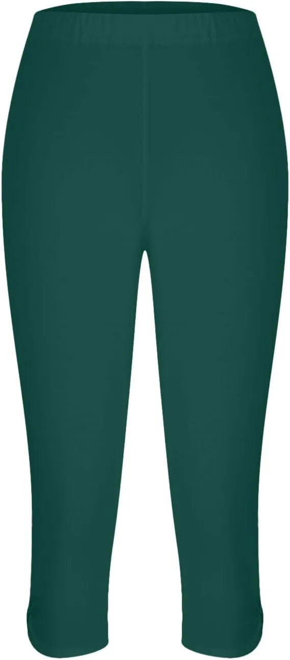 Capri Leggings for Women High Waisted Leggings Casual Knee Length Capri Pants Dressy Trendy Comfy Cut Out Yoga Ladies Trouser