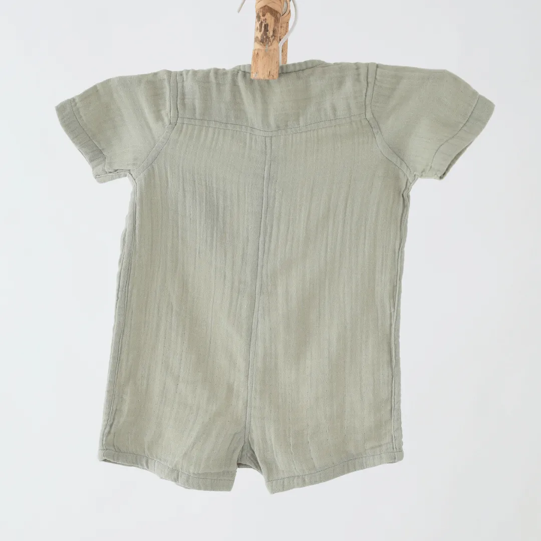Carrot Pop Muslin Romper/Jumpsuit/Playsuit
