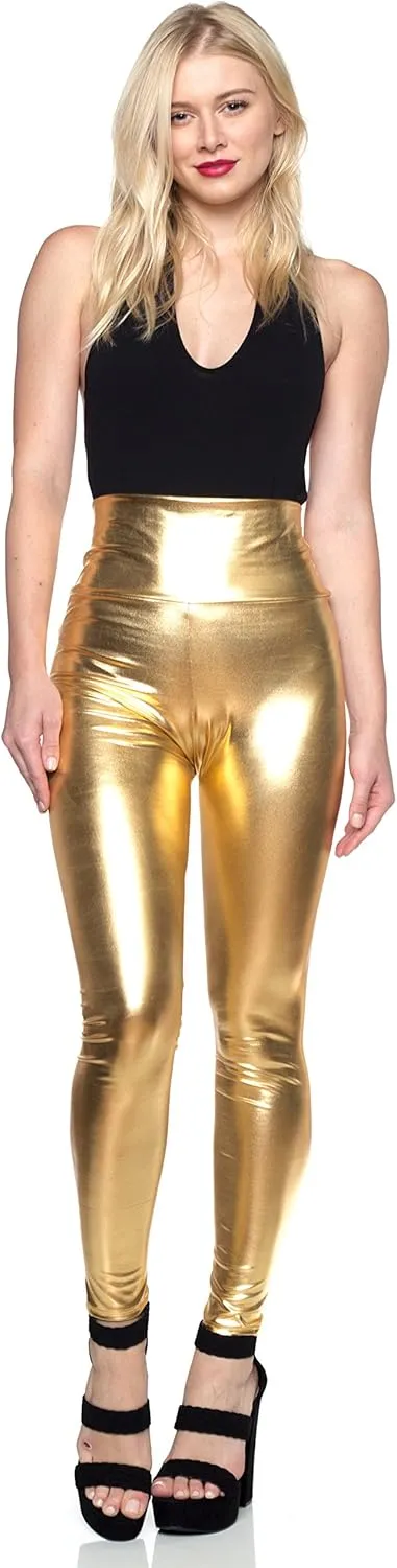 Cemi Ceri Women's Faux Leather High Waist Leggings