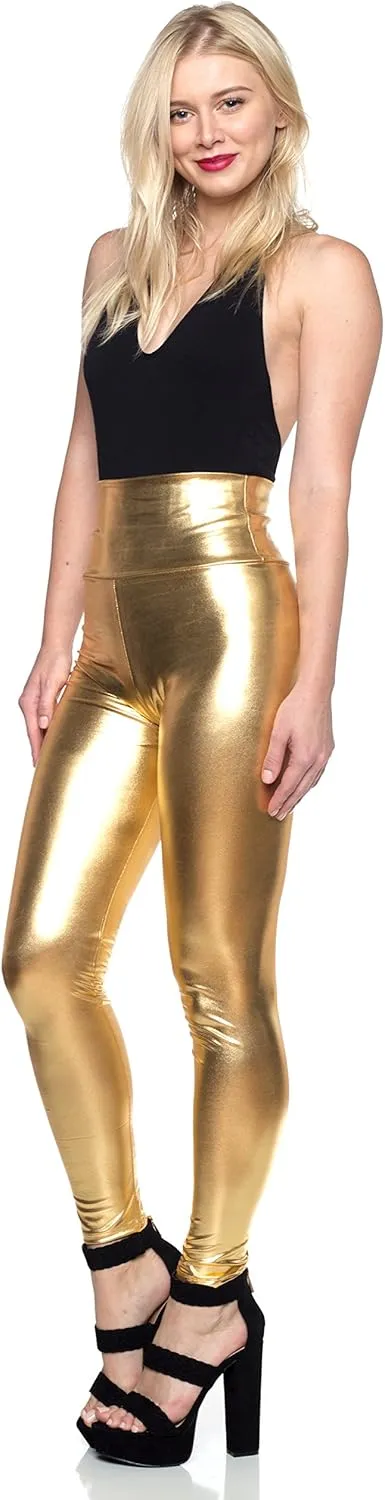 Cemi Ceri Women's Faux Leather High Waist Leggings