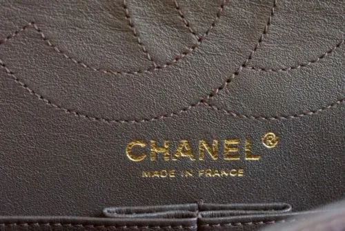 Chanel Bag Medium Double Flap Brown Distressed Leather Antique Brass