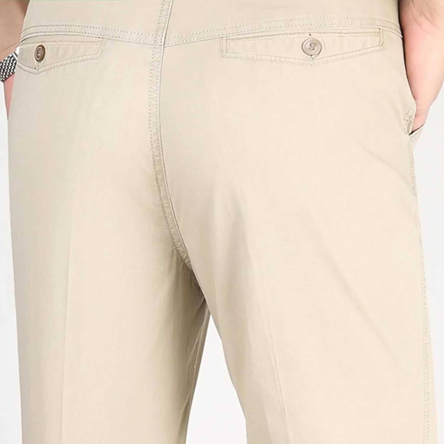 Chino Pants for Men Casual Dress Pants for Men Slim-Fit Stretch Pant Straight High Waist Summer Trendy Trousers