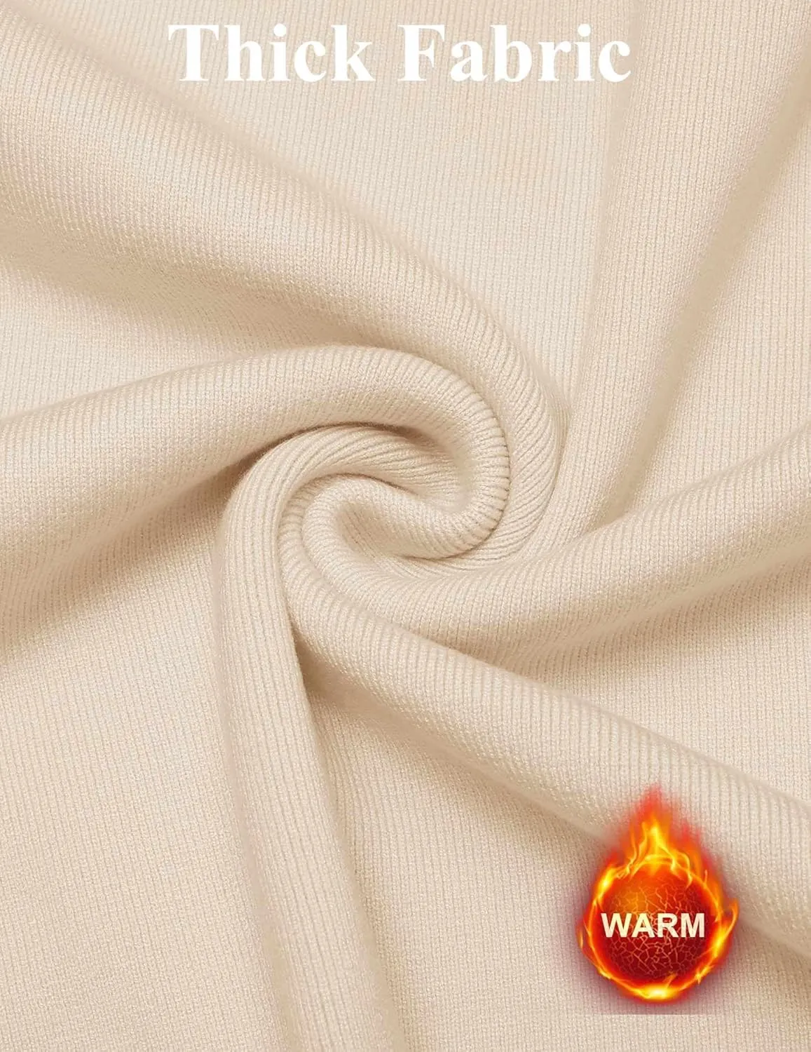 COOFANDY Mens Long Sleeve Polo Sweater Knit Polo Casual Heavyweight Thermal Pullover Sweater with Pocket