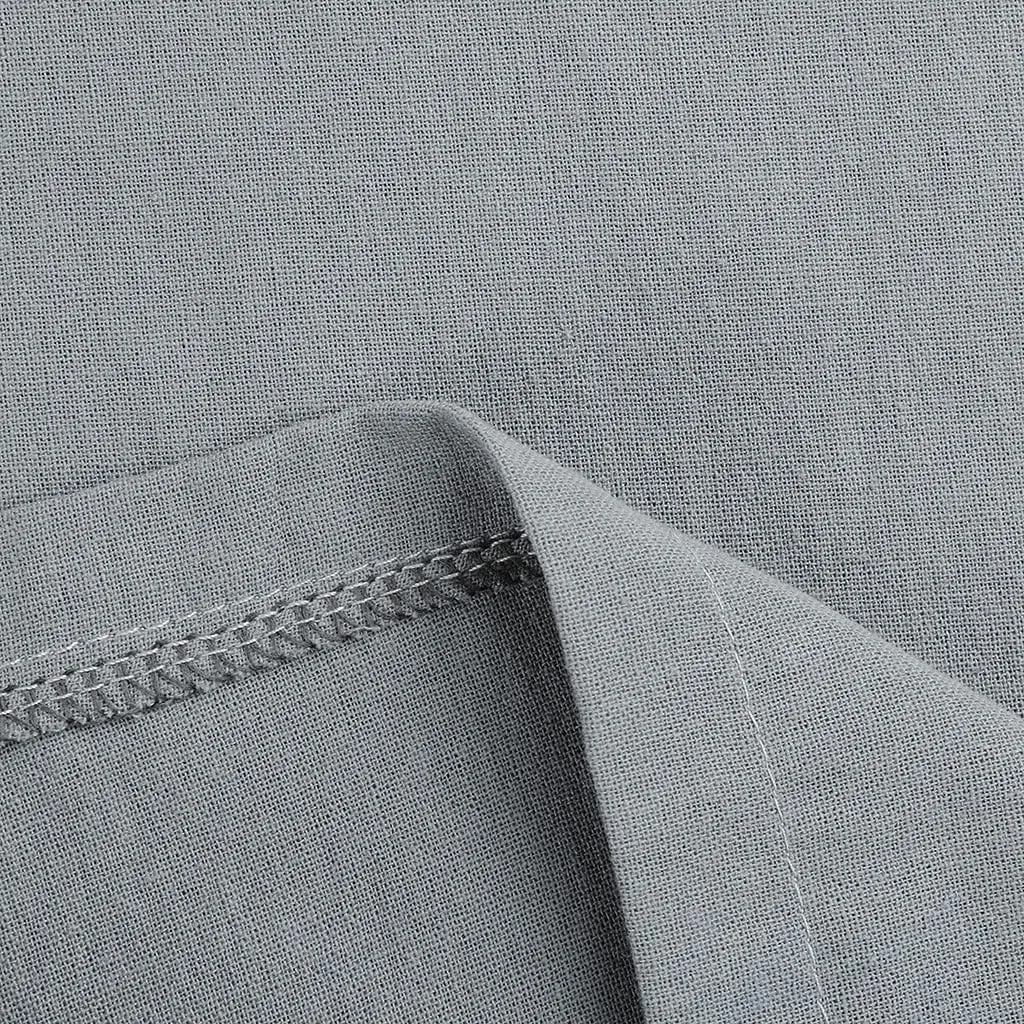 Cotton Linen Pants for Women Elastic Waisted Drawstring Straight Wide Leg Trousers Summer Lightweight Long Pant