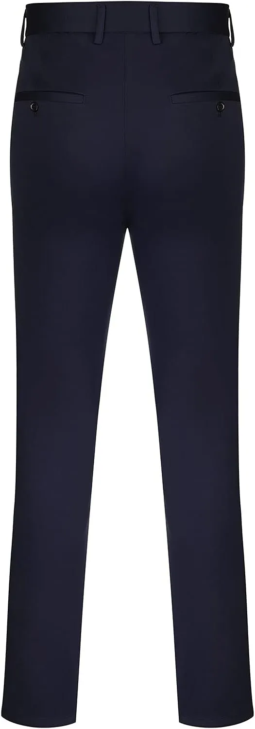 CRNTCEM Mens Straight Chino Pants Slim Fit Work Dress Pants Summer Thin Casual Sports Golf Trousers Soft Business Suit Pants