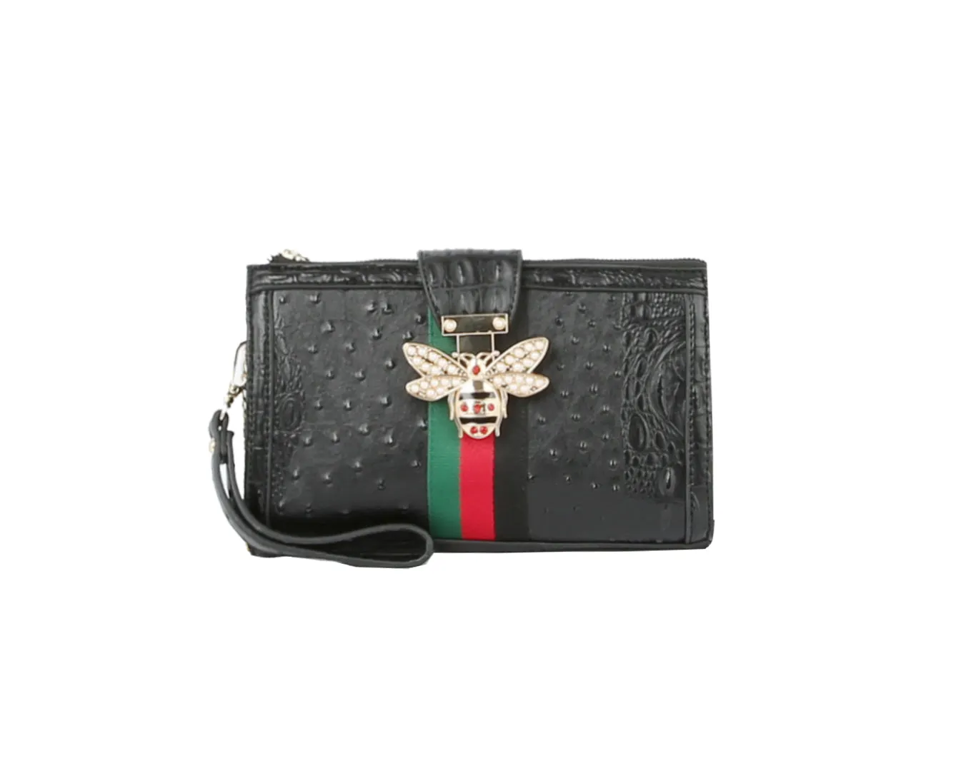Crossbody Purse for Women Crocodile Bee Shoulder Bag