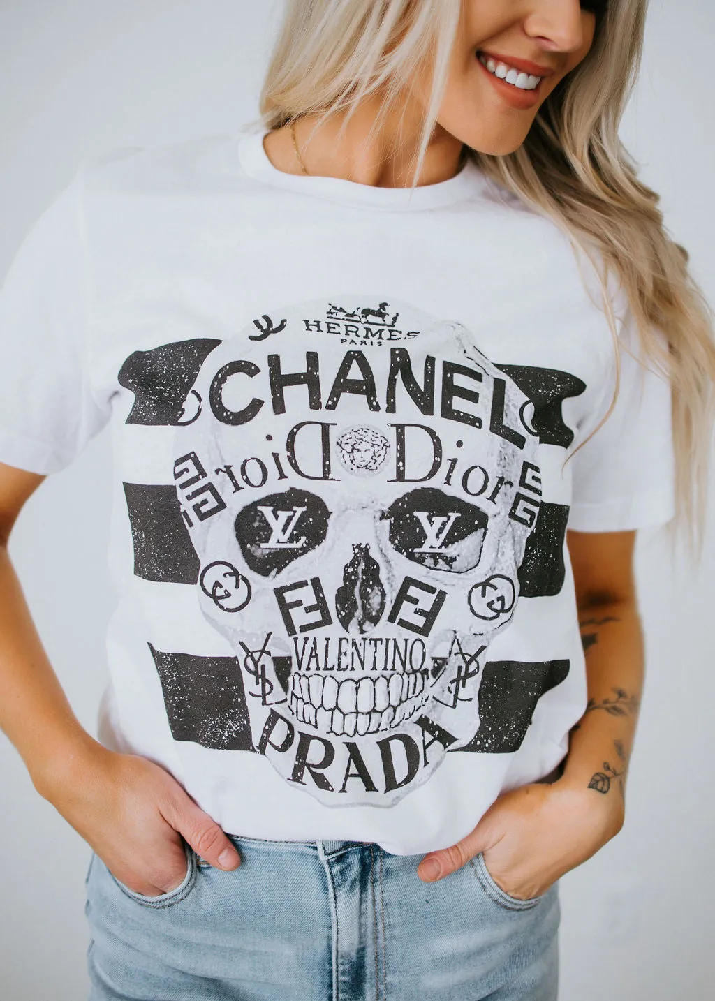 Designer Skull Graphic Tee