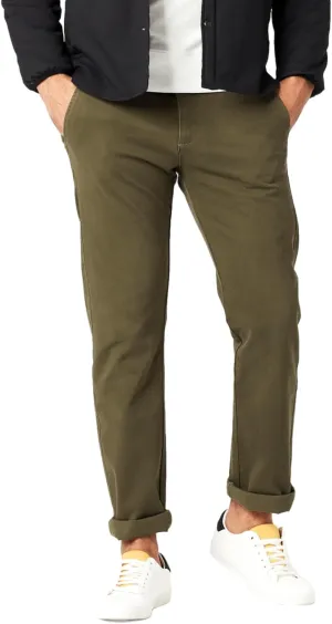 Dockers Men's Slim Fit Ultimate Chino with Smart 360 Flex, Army Olive, 34W x 34L