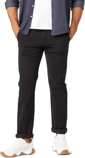 Dockers Men's Slim Fit Ultimate Chino with Smart 360 Flex, Black, 34W x 30L