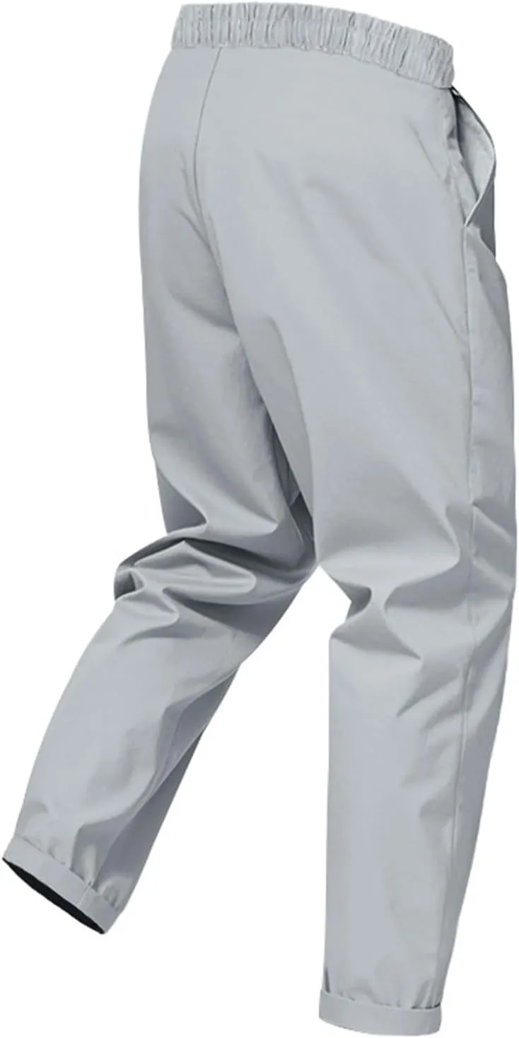 Dress Pants for Men Baggy Lightweight Drawstring Waist Chino Pants Quick Dry Business Casual Pants with Pockets