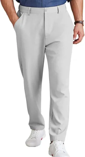 Dress Pants for Men Business Casual Straight Leg Pants with Pockets Stretch Lightweight Quick Dry Golf Pants