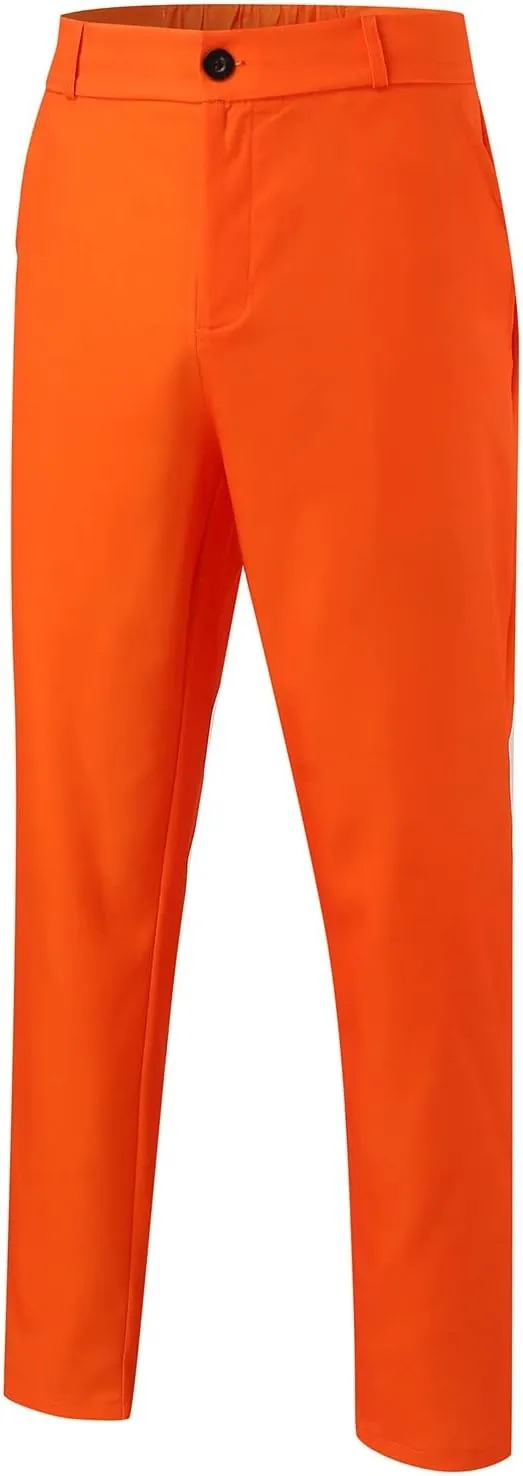 Dress Pants for Men Slim Fit Tapered Flat Front Suit Trousers Casual Skinny Stretch Business Clothes