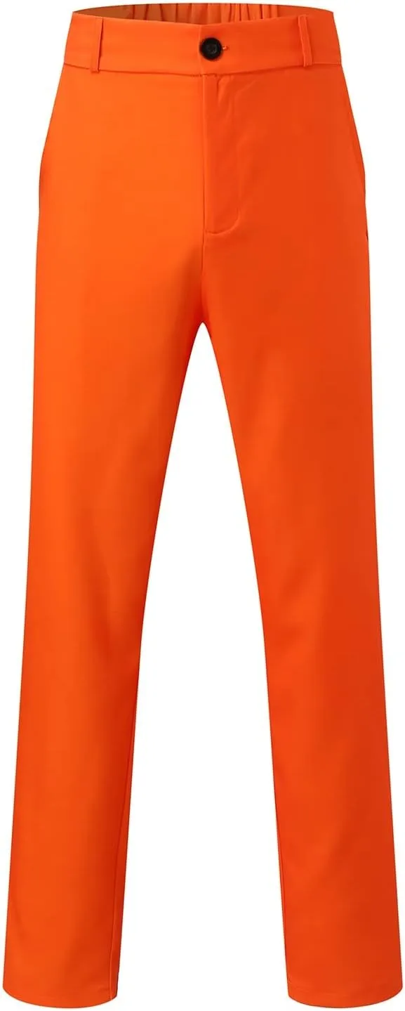 Dress Pants for Men Slim Fit Tapered Flat Front Suit Trousers Casual Skinny Stretch Business Clothes