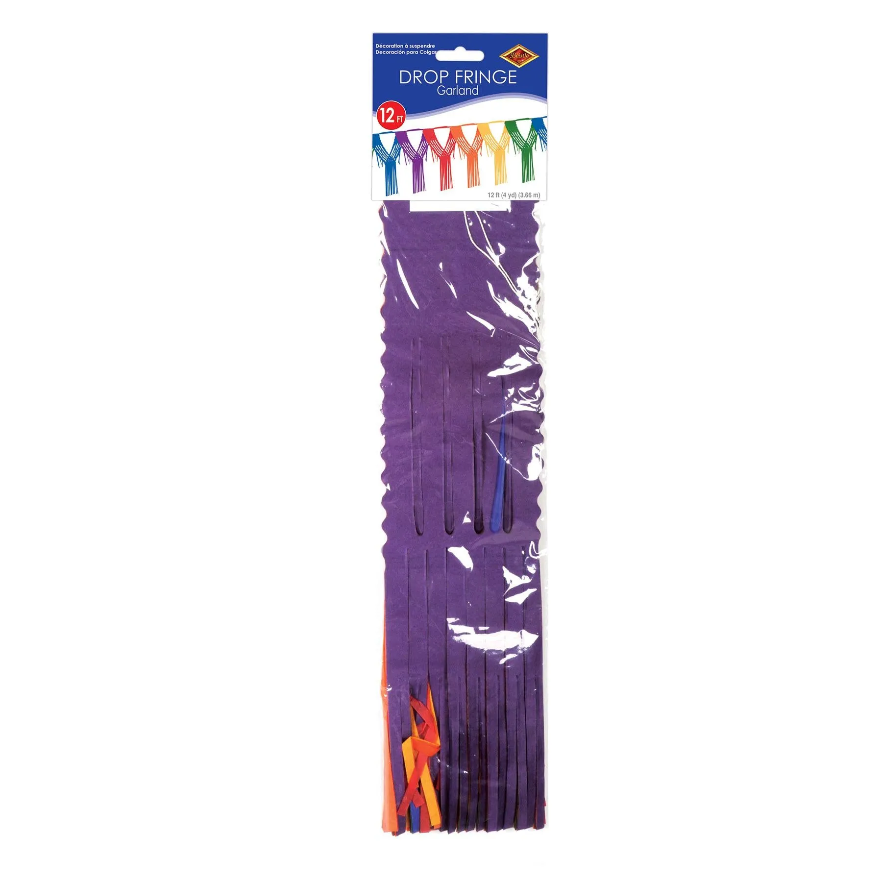 Drop Party Fringe Garland - rainbow