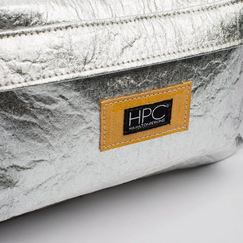 Earth Bag Standard, Silver Pinatex (Upcycled Billboard Bags)