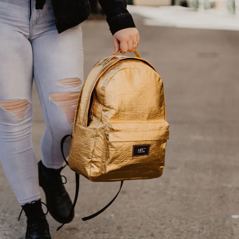 Earth Bag Standard, Silver Pinatex (Upcycled Billboard Bags)